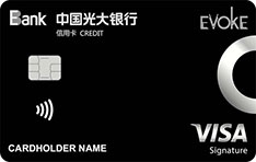 光大银行易思汇Evoke联名白金信用卡（VISA版）